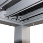 GazeboMate 3Mx4M Semi Permanent Louvered Gazebo Monument Aluminium Heavy Duty Wind Resistant