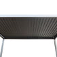 GazeboMate 3Mx4M Semi Permanent Louvered Gazebo Monument Aluminium Heavy Duty Wind Resistant