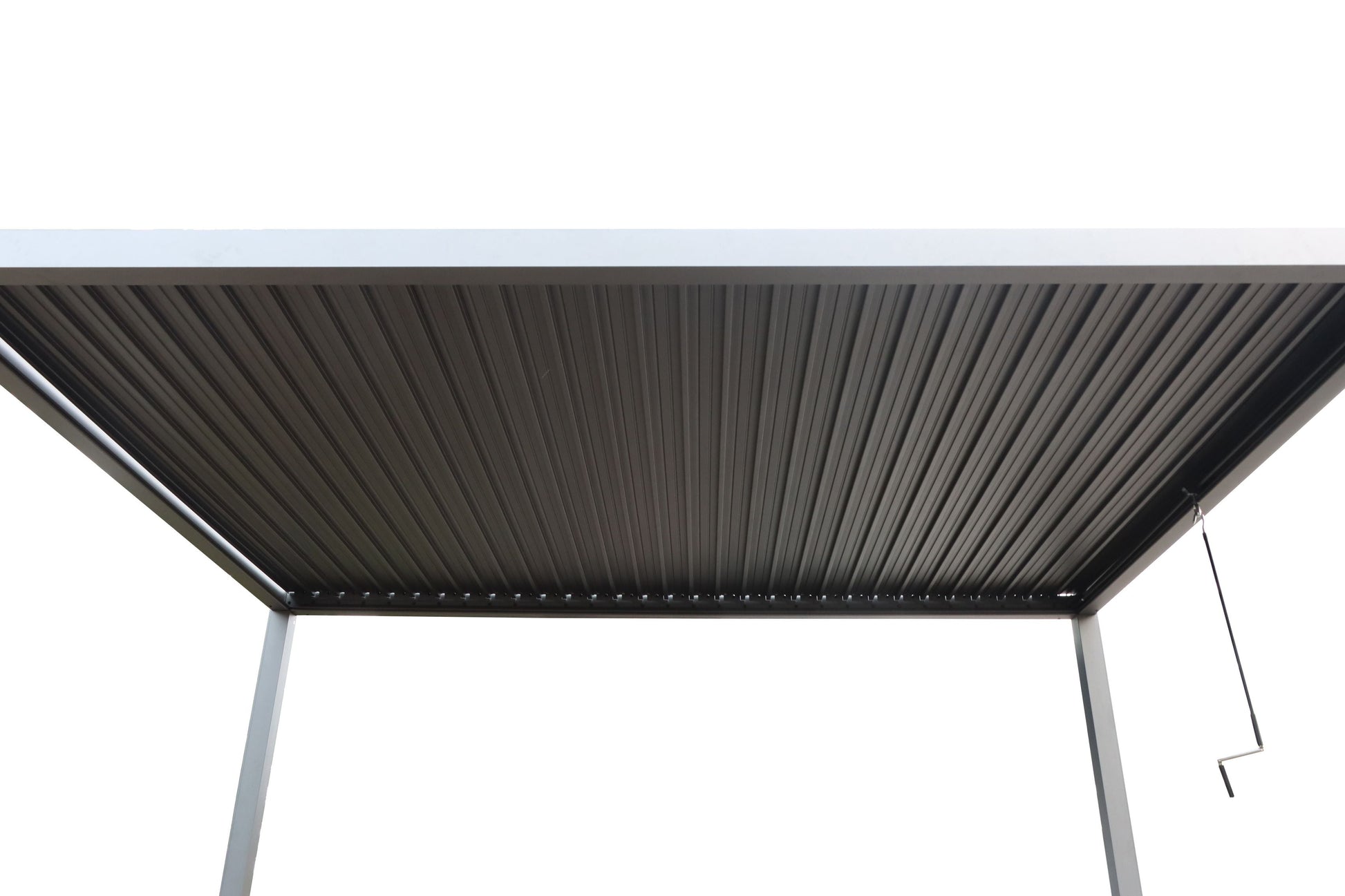 GazeboMate 3Mx4M Semi Permanent Louvered Gazebo Monument Aluminium Heavy Duty Wind Resistant