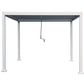 GazeboMate 3x4M Semi Permanent Louvered Gazebo Aluminium Pergola White Heavy Duty Wind Resistant