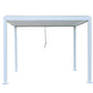 GazeboMate 3x3M Semi Permanent Louvered Gazebo White Aluminium Heavy Duty Wind Resistant