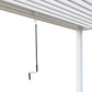 GazeboMate 3x3M Semi Permanent Louvered Gazebo White Aluminium Heavy Duty Wind Resistant