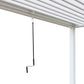 GazeboMate 3x4M Semi Permanent Louvered Gazebo Aluminium Pergola White Heavy Duty Wind Resistant