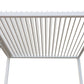 GazeboMate 3x4M Semi Permanent Louvered Gazebo Aluminium Pergola White Heavy Duty Wind Resistant