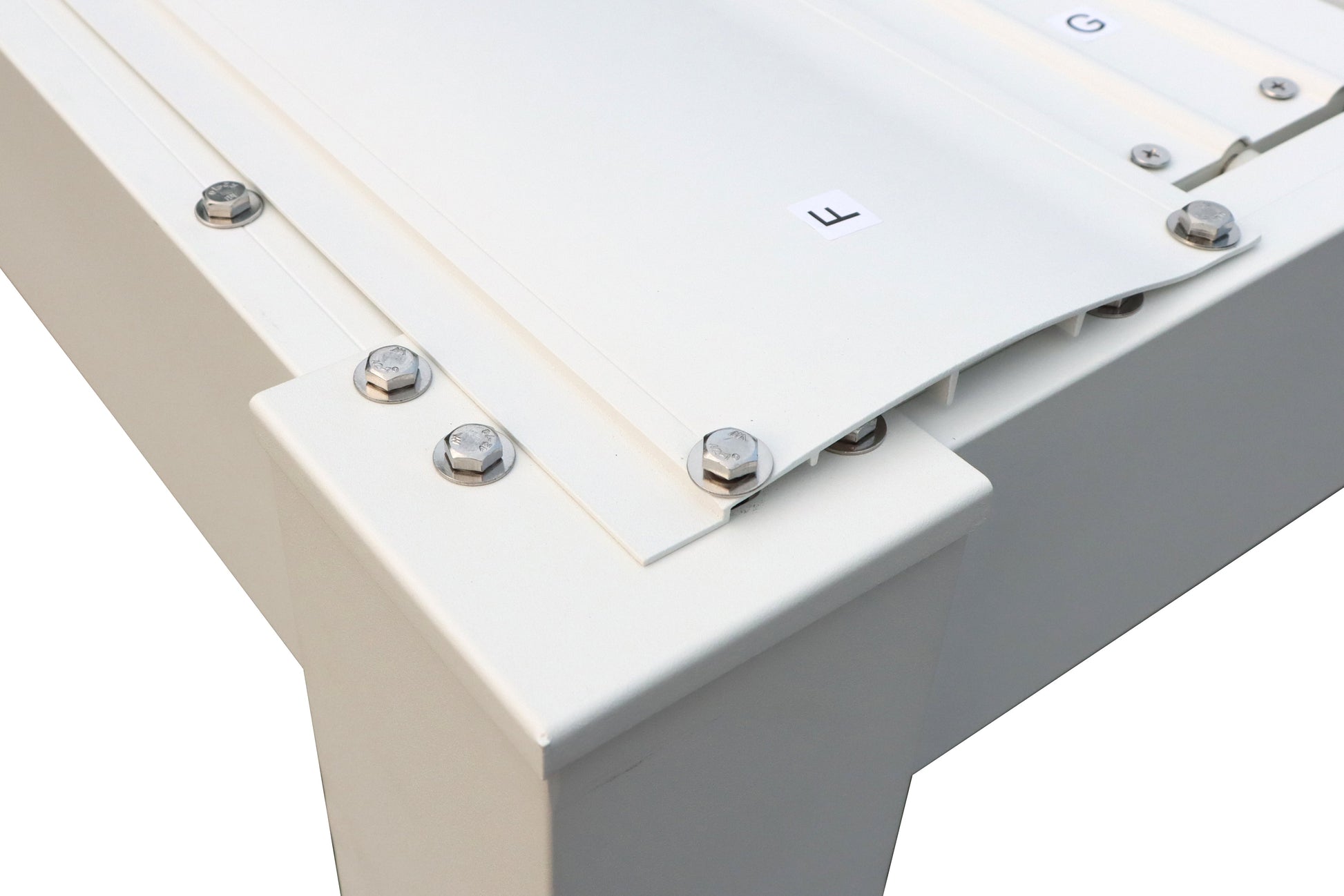 GazeboMate 3x4M Semi Permanent Louvered Gazebo Aluminium Pergola White Heavy Duty Wind Resistant