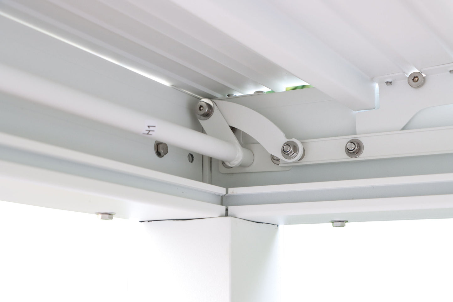 GazeboMate 3x4M Semi Permanent Louvered Gazebo Aluminium Pergola White Heavy Duty Wind Resistant