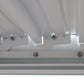 GazeboMate 3x3M Semi Permanent Louvered Gazebo White Aluminium Heavy Duty Wind Resistant