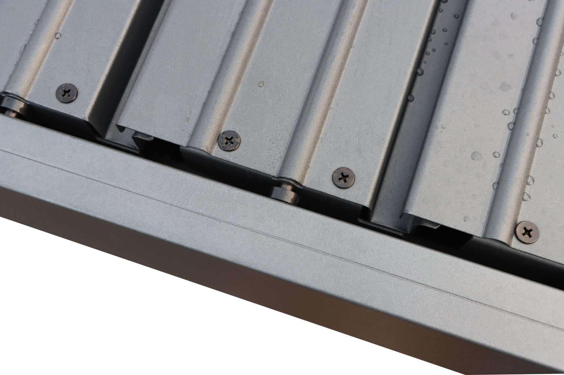 GazeboMate 4M x 6M Semi Permanent Louvered Gazebo Monument Aluminium Heavy Duty Wind Resistant