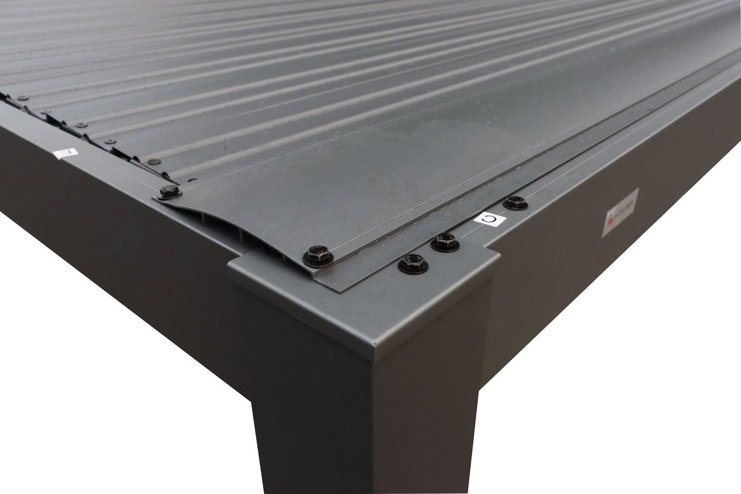 GazeboMate 4M x 6M Semi Permanent Louvered Gazebo Monument Aluminium Heavy Duty Wind Resistant