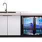 Rockpool 4B Drop In BBQ Kitchen Inc sintered stoneBenchtops, Aluminium Cabinets, Weather Resistant, Fridge & Sink