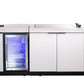 White Stone 4B Drop In BBQ Kitchen Package with Stone Benchtops, Hampton Waterfall Design