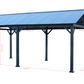 GazeboMate 3.66m x 6.1m Galvanized Steel Hardtop Gazebo with Sleek Aluminum Legs | Black Powdercoated