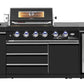 Kingsley 4B + Wok Black Stainless Steel BBQ Module (BBQ Only Fridge Sink Sold Seperate)