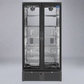 Free Metro Shipping Tropical Rated Triple Glazed Double Door Commercial 458ltr Upright Wine Bar Fridge Black