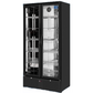 Free Metro Shipping Tropical Rated Triple Glazed Double Door Commercial 458ltr Upright Wine Bar Fridge Black