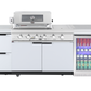 4-Burner + Wok SS Built-In BBQ Outdoor Kitchen with 208L Bar Fridge - Rockpool White