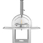 Grill King 22” Outdoor Gas Pizza Oven: Stainless Steel BBQ Pizza Oven Stone Trolley Large Pizza Oven Size