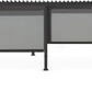 GazeboMate Combo Deal: Charcoal 3.6M x 7.2M Louvered Gazebo + Charcoal Privacy Screen