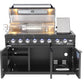 Rockpool 6 Burner + Wok BBQ Module (Fridge Sink Sold Seperate)- LPG BBQ Inc Rotisserie & BBQ Covers.
