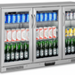 Free Metro Shipping Tropical Rated Triple Glazed 3-Door Commercial Glass Bar Fridge Beer Cooler Under Counter Wine Fridge 318L