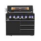 Kingsley 6 Burner Non Wok Black Stainless Steel BBQ Module (BBQ Only Fridge Sink Sold Seperate)