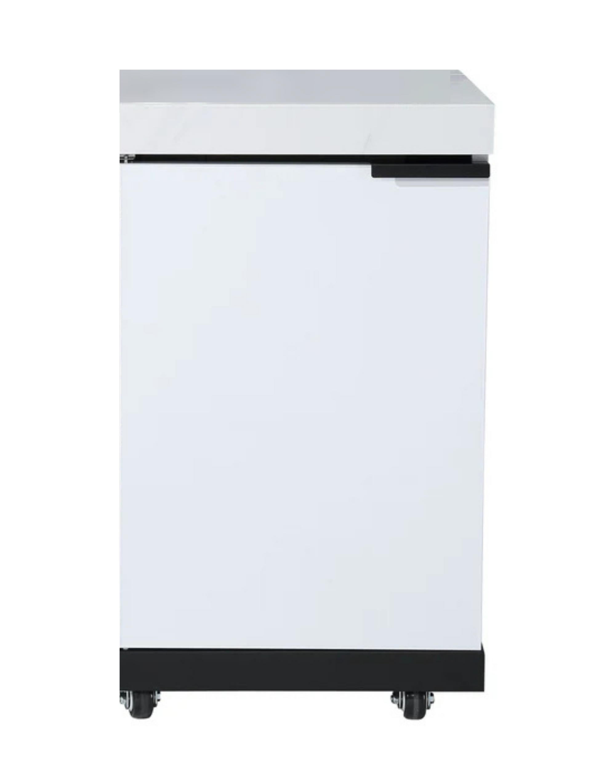 4-Burner + Wok SS Built-In BBQ Outdoor Kitchen with 208L Bar Fridge - Rockpool White