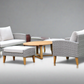 SIENA 6 Piece White + White Cushions Outdoor Lounge Set