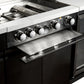 Element Twin Hood 8-Burner Outdoor BBQ Kitchen + 188L Kegerator : Graphite Stainless Steel, Stone Bench, Fridge, Sink, Height Adjustable