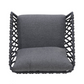 Copacabana 4 Piece Outdoor Lounge Set Aluminium Frame Roped