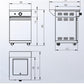 Element Twin Hood Wok Burner Module Suits Element Twin Hood Outdoor BBQ Kitchen Inc Stone Benchtop, Castors, Cabinet & Cover,