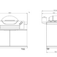 Rockpool White BBQ Cabinet Module Suit Weber Family Q Built In Premium Gas BBQ (Q3600) - Outdoor Kitchen